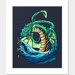 leviathan king of the sea Posters and Art